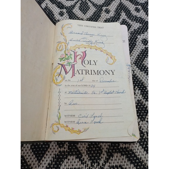 ✝️ KJV Holy Bible GIANT PRINT Edition Black Leatherette 1990 Nelson Regency 883 - Picture 4 of 16